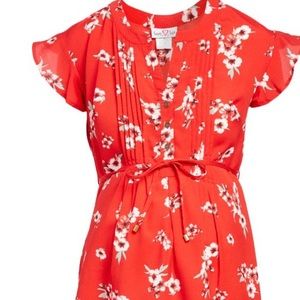 Floral maternity top